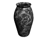 Black marble large vase