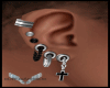S/B Ear Piercings Cross