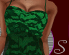 *S* Silky Green Dress
