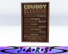 Cowboy Blessing Sign