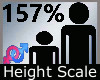 Height Scale 157% M