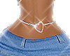 heart belly chain