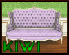 Bridgerton purple sofa