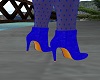 Kia Blue Suede Boots