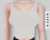 White Ribbed Tank