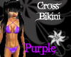 Cross Bikini Purple