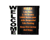 Neon&Black Rules Sign