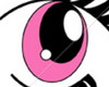 pink manga eyes