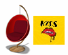 hanging kiss