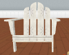 White Wood Lawn Chair
