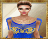Venezian Gown Blue Gold
