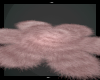 Pink Fur Flower Rug