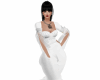Rll white gown dress