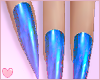Azure Stiletto Nails