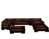 BrownLeather Sectional