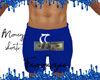 blue money shorts