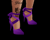 Purple Tied Heels