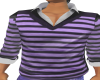 Polo Shirt Purple Black