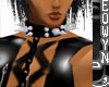 *E* black spiked collar