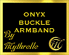 ONYX BUCKLE ARMBAND
