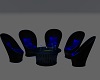 Blue N Black Chairs