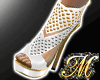 ^MQ^ White Wedding Heels