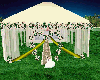 Ivory tent wedding