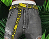 Ⓞ|Jeans|Rip|Belt