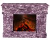 Purple Marble fire place
