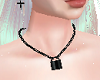 Black Lock Necklace