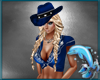 *DD Cowgirl Hat Blue