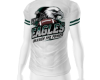 EAGLES WHT  T SHRT