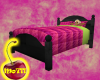 Black Bed with Hot PInk