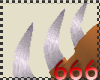 (666) white arm horns
