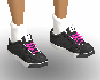 shoes with pink laces