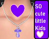 Purple binky necklace