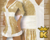 {K} Golden Short Dress