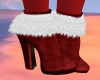 Red Mini Boots With Fur