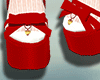 K! Seren  Sock Heels Red