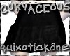 CL*black velvet skirt