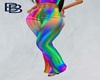 Rainbow Satin Pants