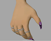 E  purple nails