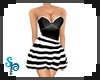[S] Black Stripe Dress 2