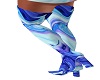 blue liquied boots