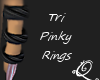 Qae| Tri Pinky Rings