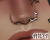 Metallic Nose Piercing