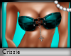 {CR} Teal PVC Chained