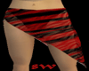 (SW)blk n red sarong