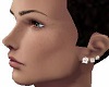 Diamond Three Earrings