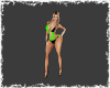 Swimsuit Bk/Green XXL